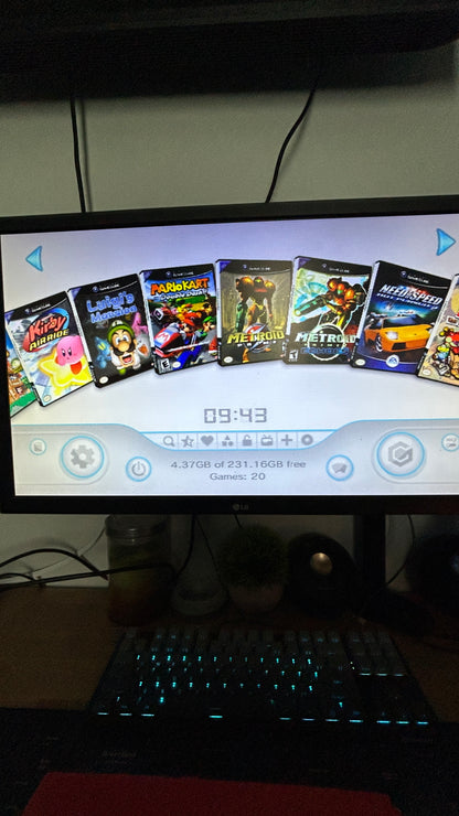 Modded Nintendo Wii Console 256GB Bundle