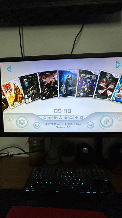 Modded Nintendo Wii Console 256GB Bundle